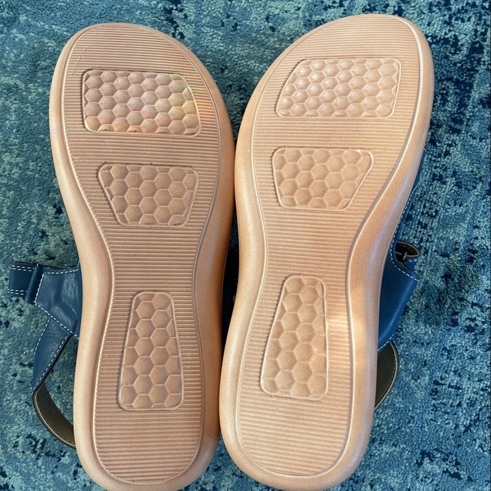 Blue Sandals 8/39 NWOT - Picture 5 of 5